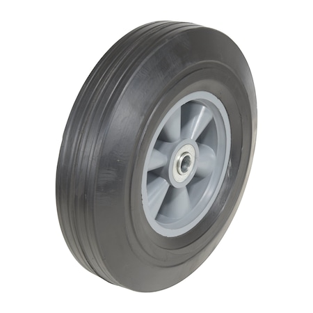 Vestil Hard Rubber Wheel 10x2.5 Black WHL-HR-10X2.5